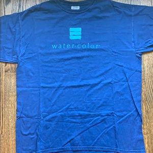 Navy Blue Watercolor, FL Resort T-shirt